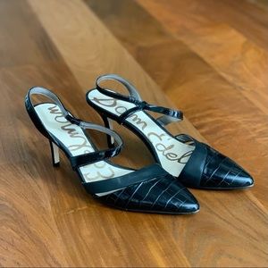 Black strappy Sam Edelman heels